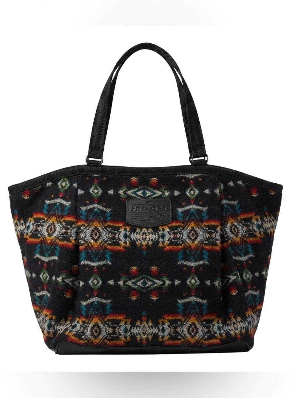 Pendleton Aztec Southwestern Geometric Tote Bag Wool blend Exterior – NWOT